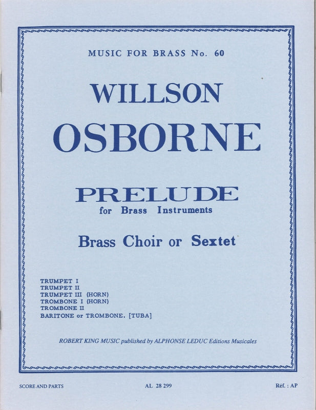 Osborne, Prelude (Sextet) (Robert King/Leduc)