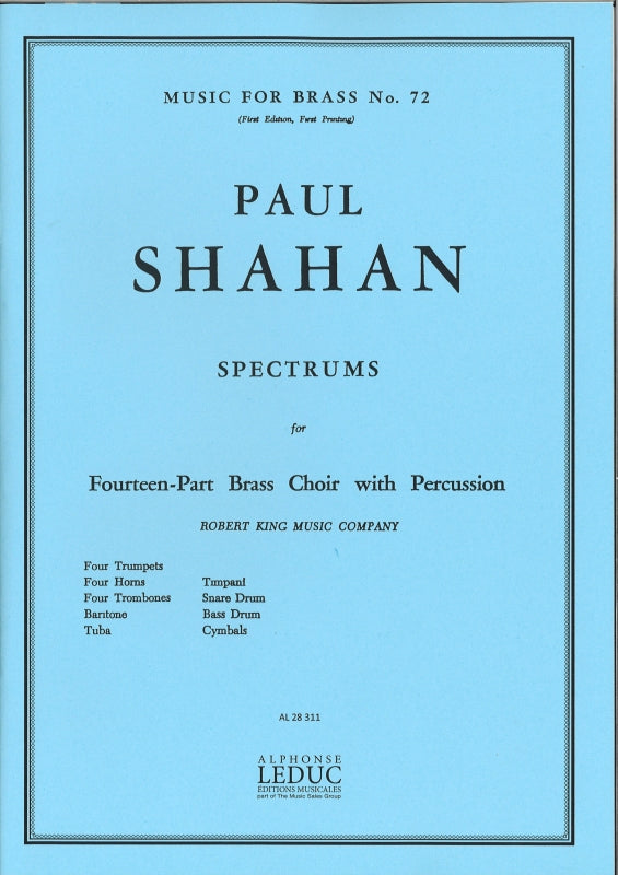Shahan, Spectrums (14-part,Perc) (Robert King/Leduc)