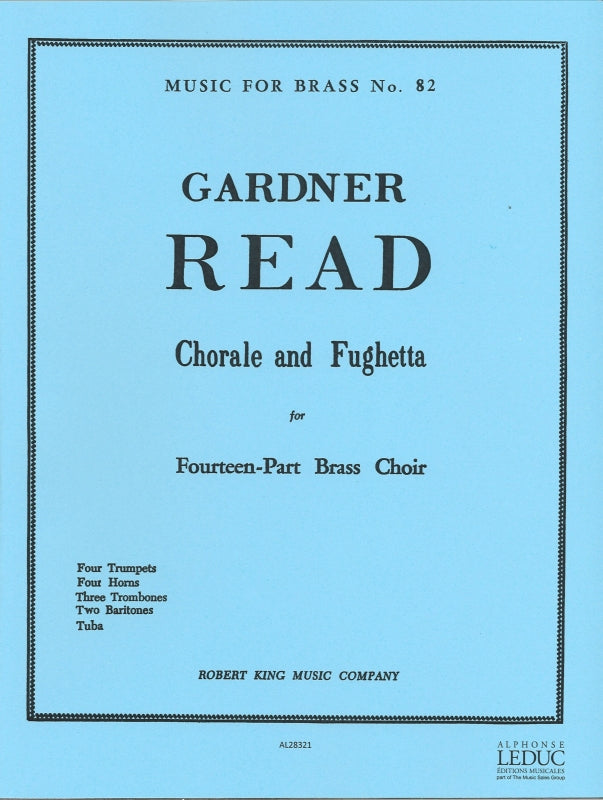Read,G., Chorale and Fughetta (14-part) (Robert King/Leduc)
