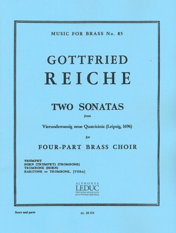 Reiche, 2 Sonatas No. 21, 22 (Robert King/Leduc)