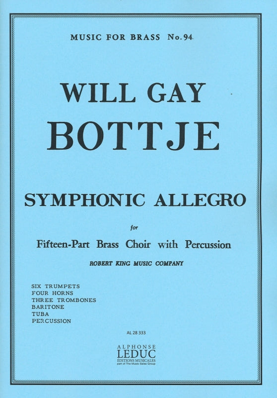 Bottje,, Symphonic Allegro (15-pt,Perc) (Robert King/Leduc)