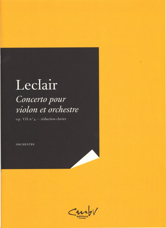 Leclair, Concerto op. 7/4 Reduction (Centre de Musique Baroque de Versailles)