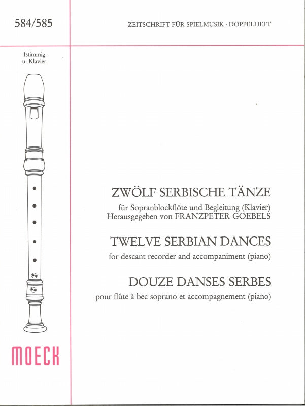 12 Serbische Tanze (SRec,Pf) (Moeck)