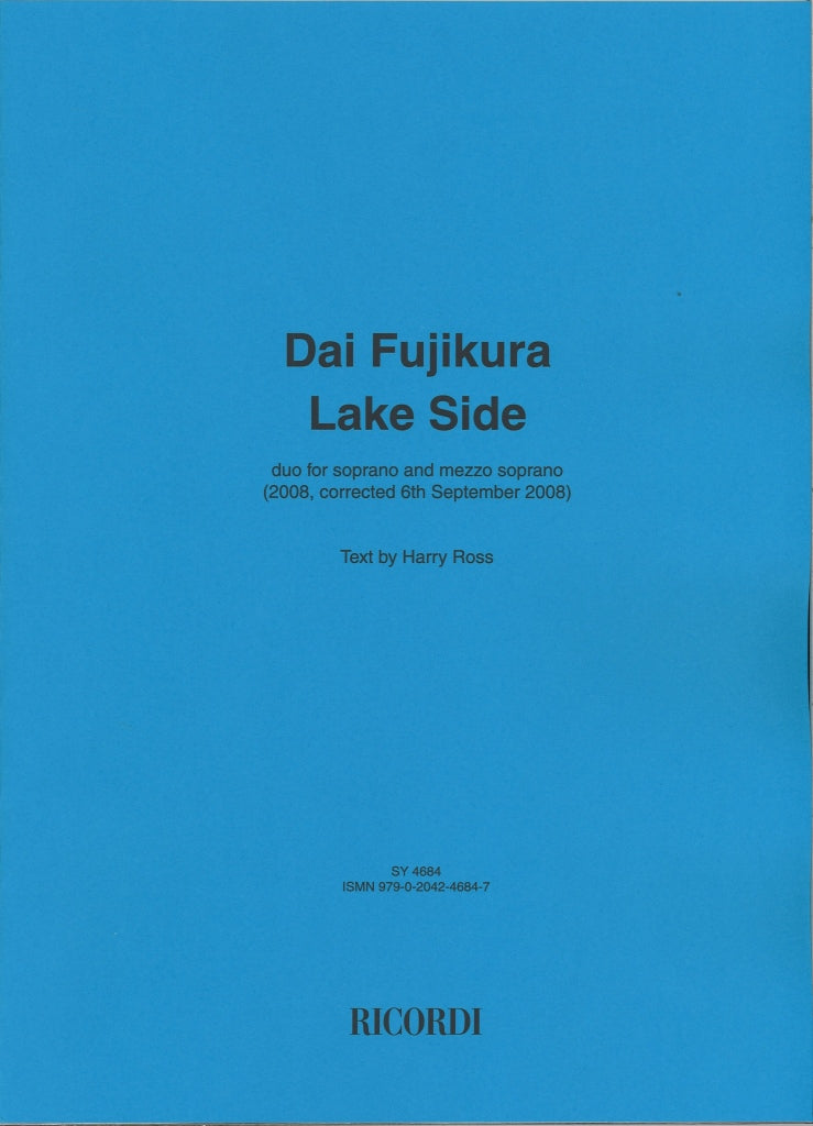 Fujikura, Lake Side: Duo (Sop,Mezzo) (Ricordi)