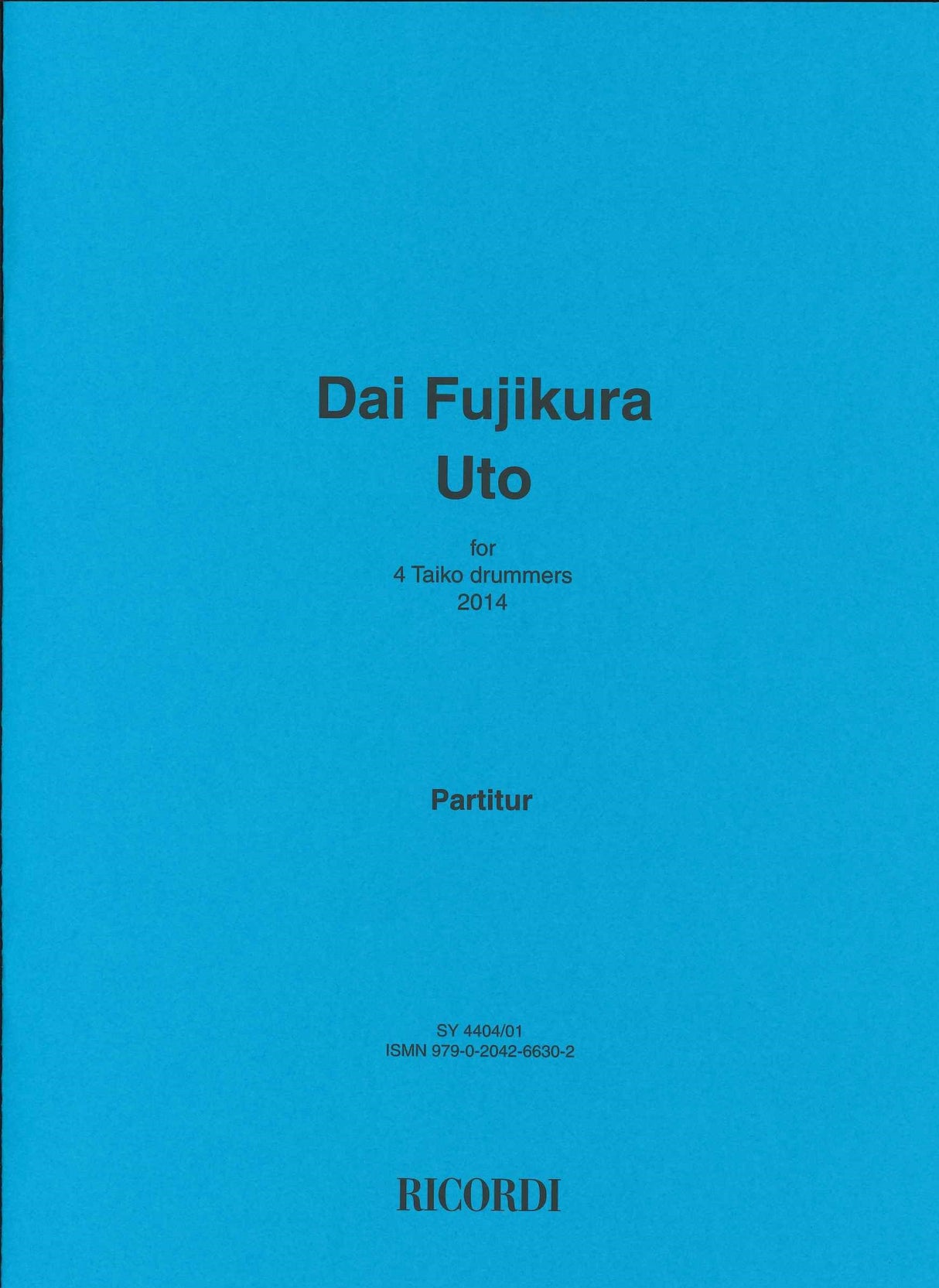 Fujikura, Uto (Score) (Ricordi)