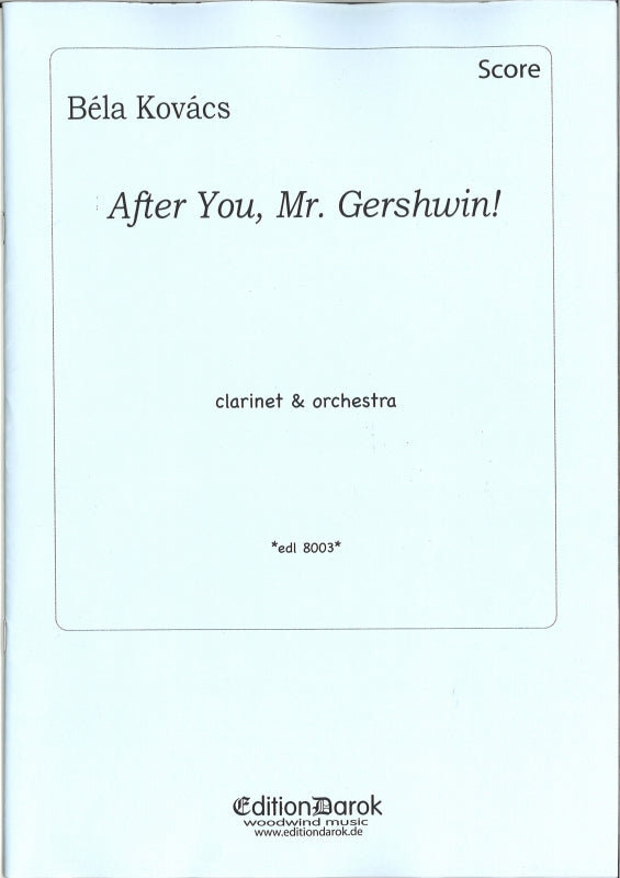 Kovacs, After You, Mr. Gershwin! (Darok)