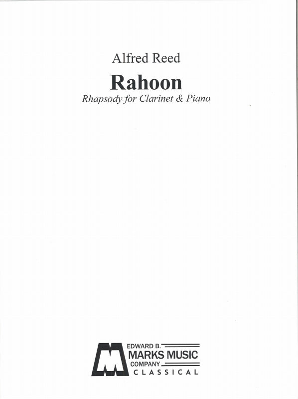 Reed, Rahoon (Cl,Pf) (Marks/Subito Music)