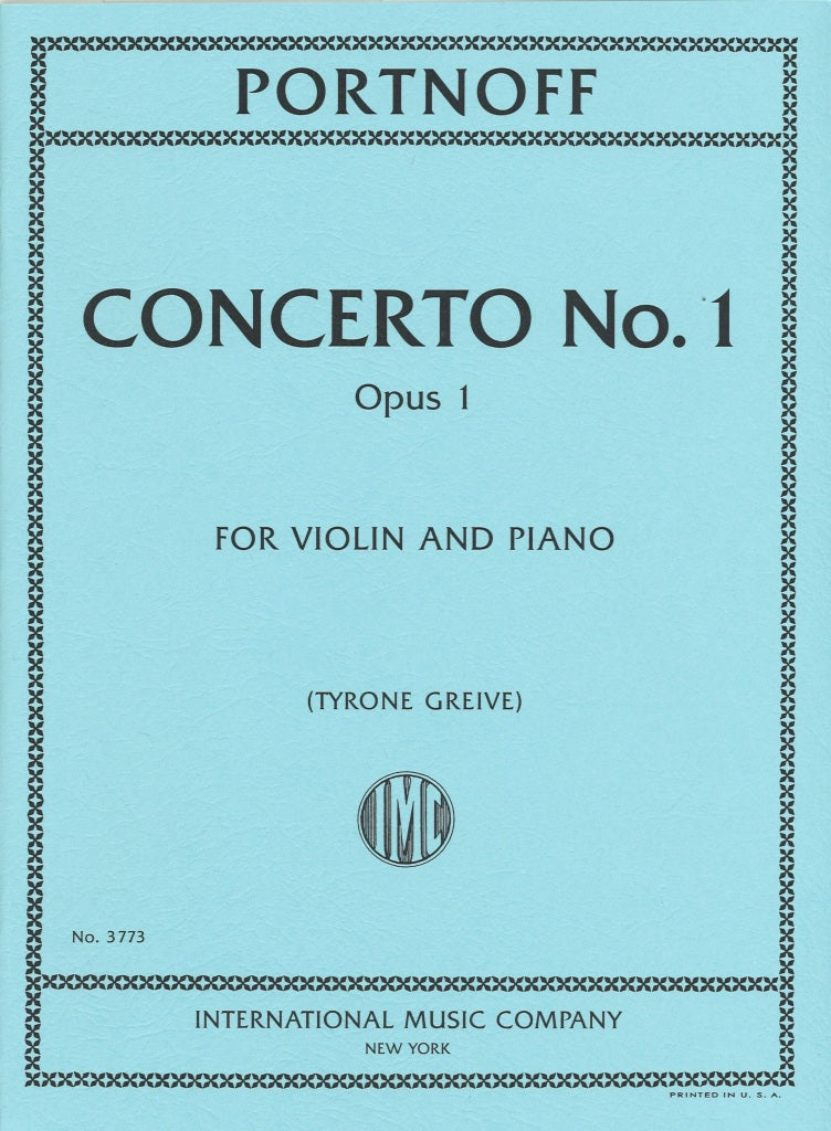 Portnoff, Concerto No. 1, op. 1 (IMC)