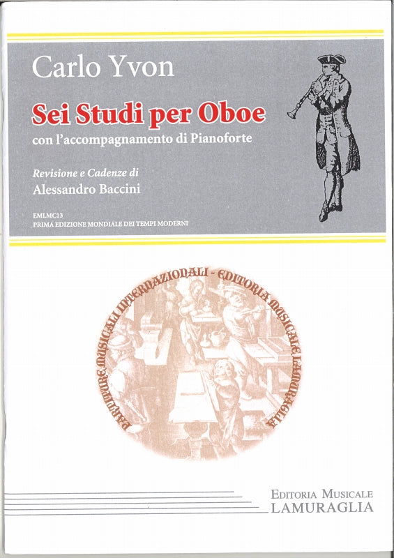 Yvon, 6 Studi per oboe con pianoforte (Lamuraglia)
