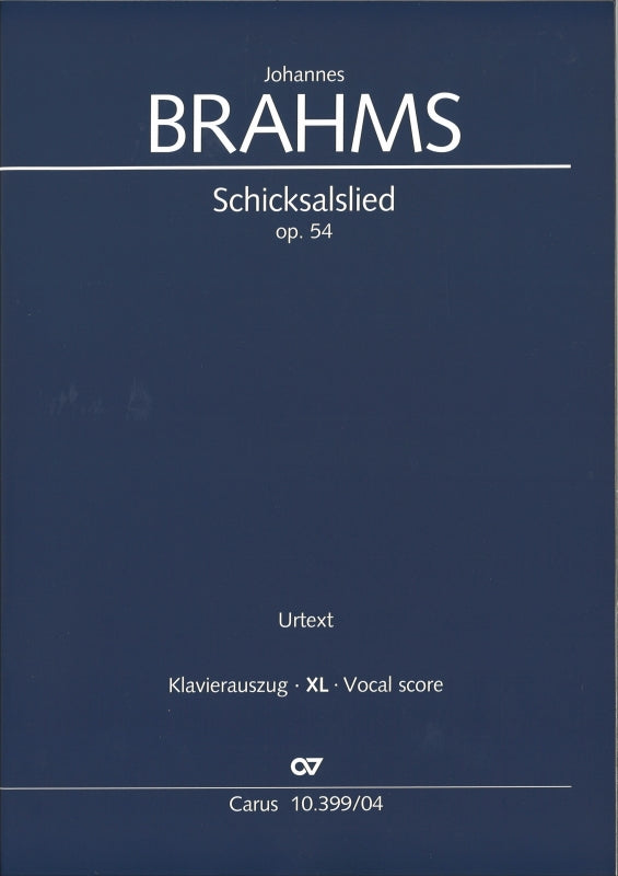 Brahms, Schicksalslied (Large Vocal Scr) (Carus)