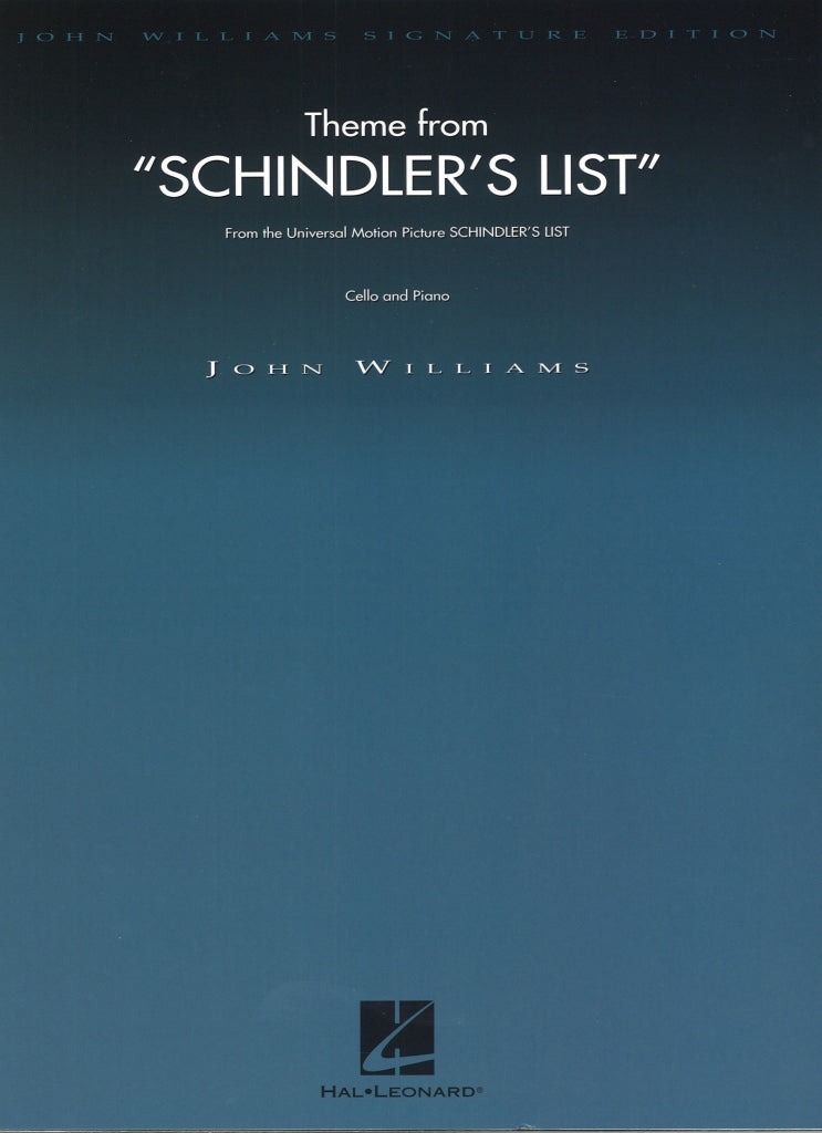 Williams,J., Schindler's List, Theme (Hal Leonard)