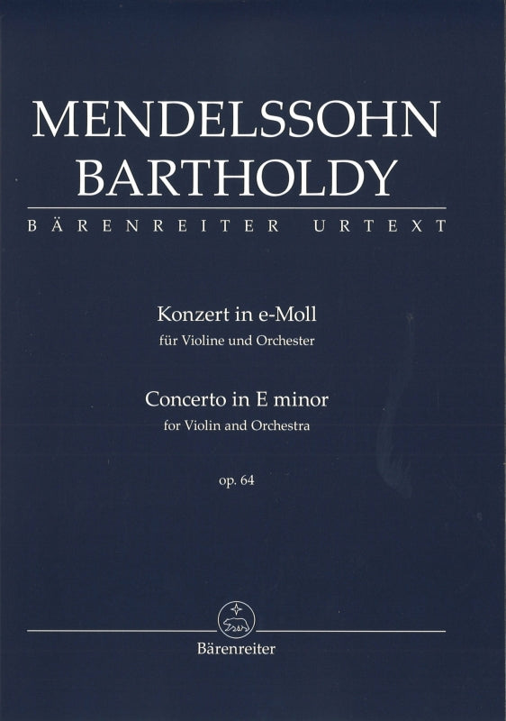 Mendelssohn, Concerto for Violin (rev.) (Barenreiter)