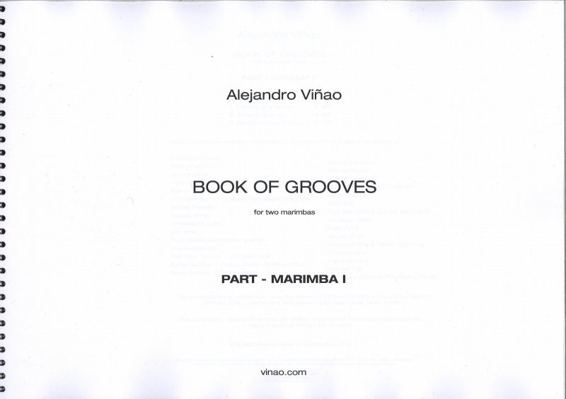 Vinao, Book of Grooves (Parts) (Alejandro Vinao)