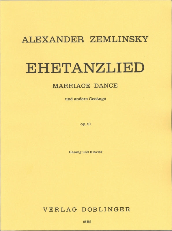 Zemlinsky, Ehetanzlied etc. op. 10 (Doblinger)