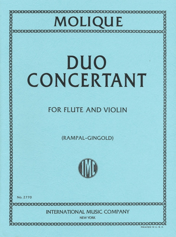 Molique, Duo concertant (Fl,Vn) (IMC)