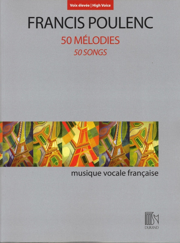 Poulenc, 50 Melodies (H) (Durand)