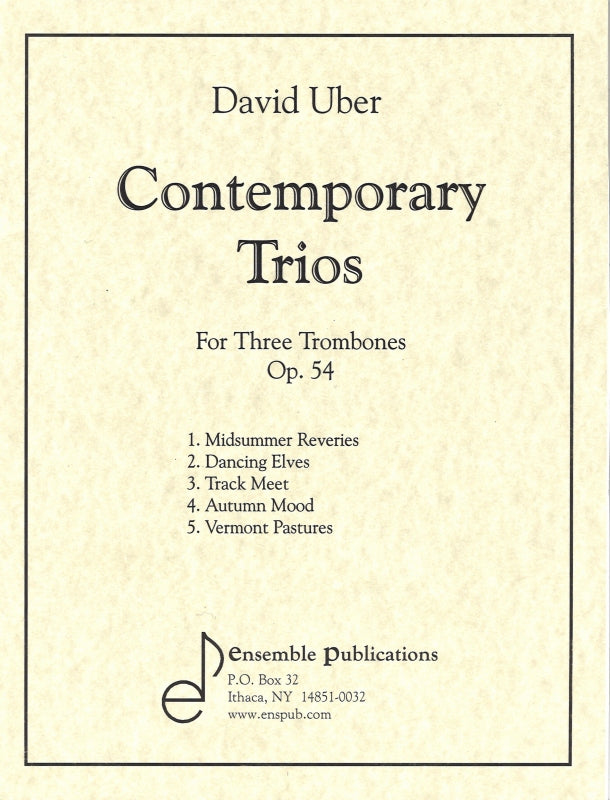 Uber, Contemporary Trios op. 54 (Ensemble Publications)