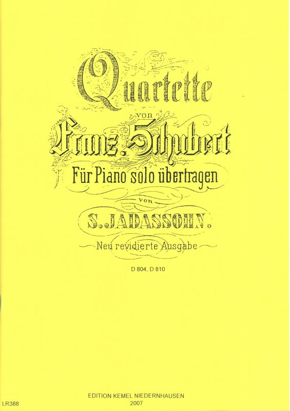 Schubert, Quartette D 804, 810 (Kemel)
