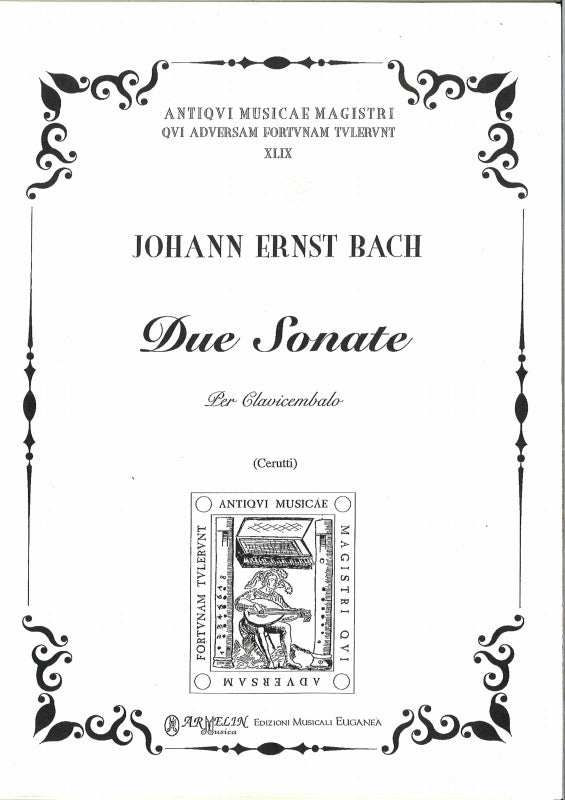 Bach,J.E., 2 Sonate per clavicembalo (Armelin Musica)