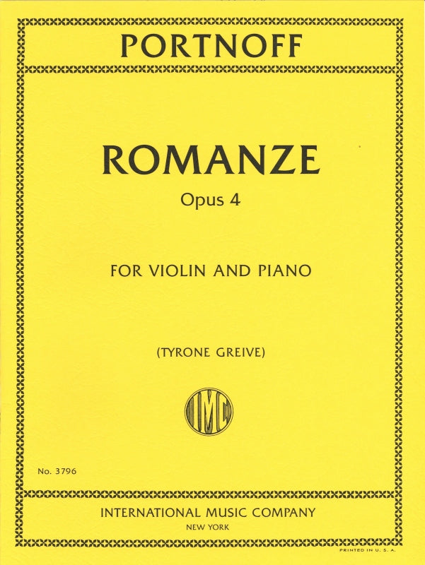 Portnoff, Romance op. 4 (IMC)