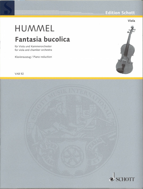 Hummel,B., Fantasia bucolica op. 13f (Schott)