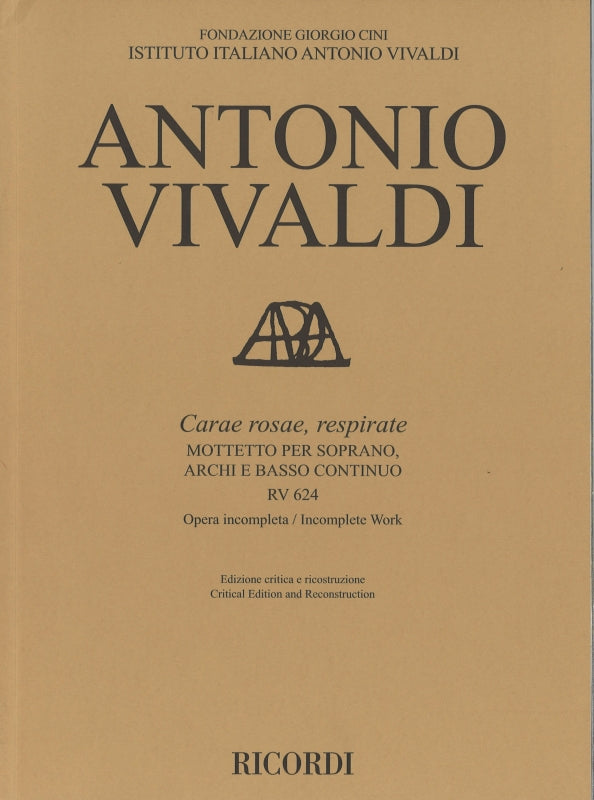 Vivaldi, Carae rosae, respirate RV 624 (Ricordi)