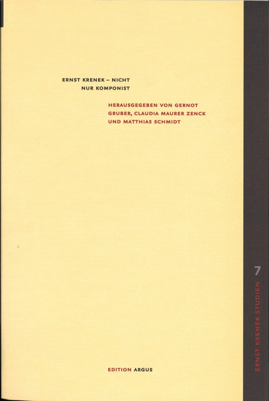 Ernst Krenek - Nicht nur Komponist (Edition Argus)