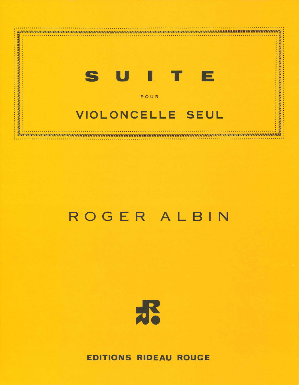 Albin, Suite pour violonceele seul (Rideau Rouge)