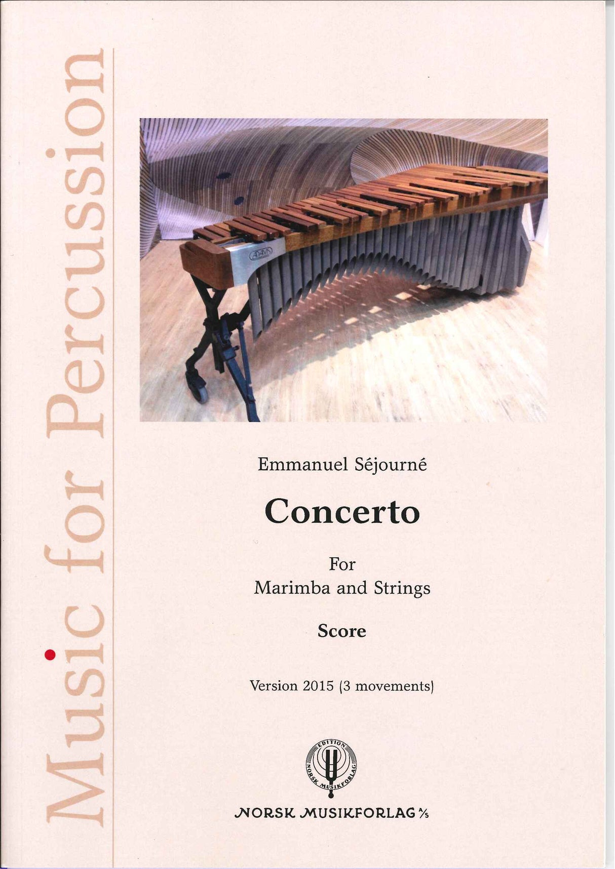 Sejourne, Concerto for Marimba ver 2015 (Norsk)