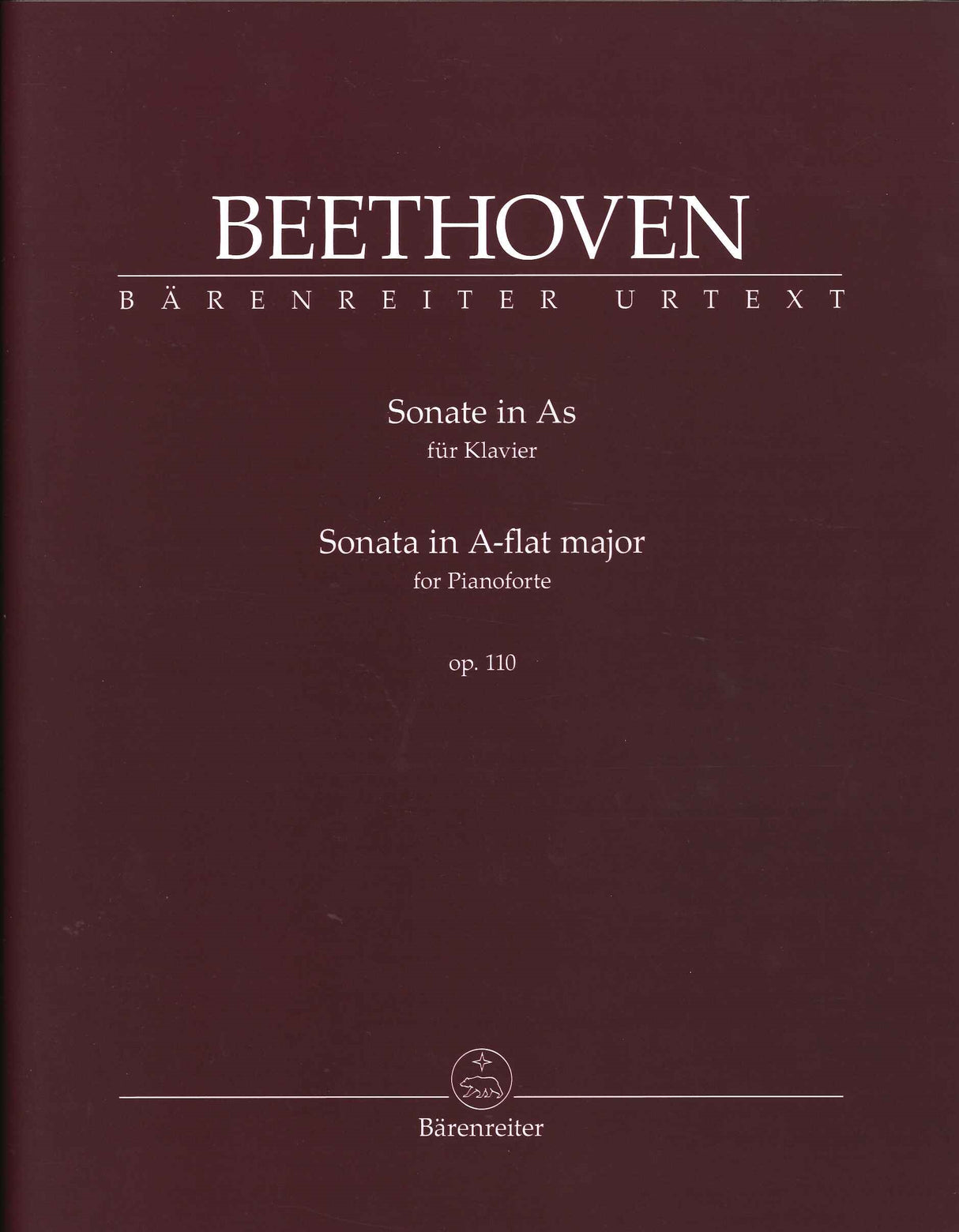 Beethoven, Sonata No.31 op. 110 (Del Mar (Barenreiter)