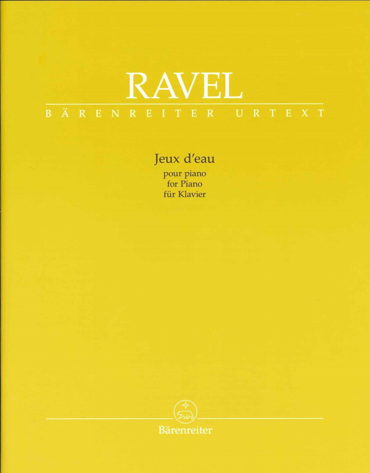 Ravel, Jeux d'eau (Southon/Tharaud) (Barenreiter)