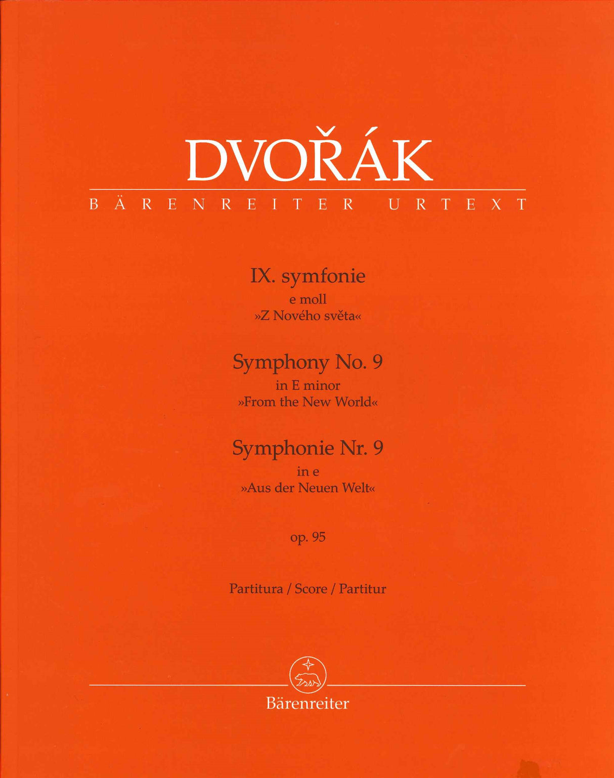 Dvorak, Symphony No. 9 Full Score (Barenreiter)