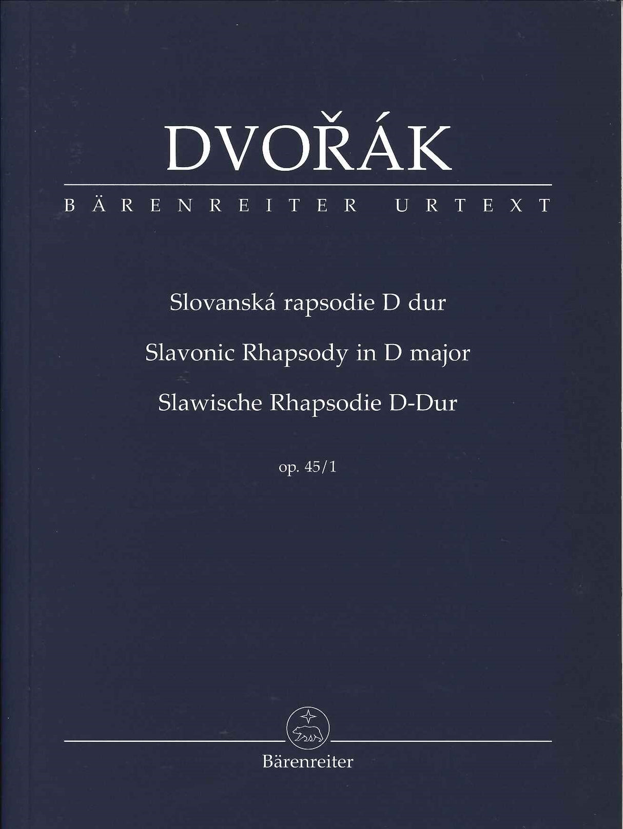 Dvorak, Slavonic Rhapsody op. 45/1 (Barenreiter)