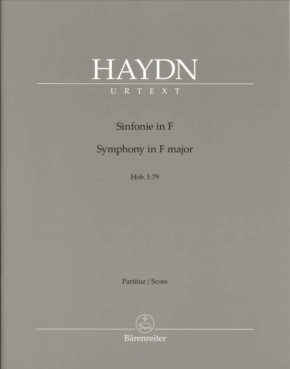 Haydn, Symphony No. 79 in F Full Score (Barenreiter)