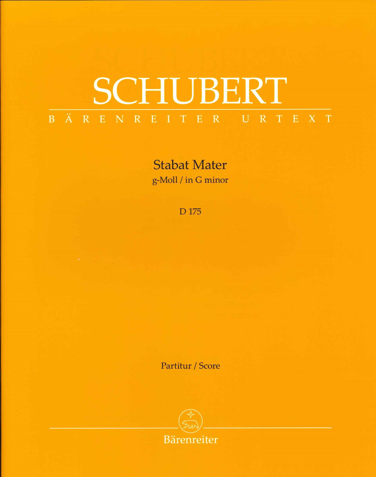 Schubert, Stabat mater D 175 Full Score (Barenreiter)
