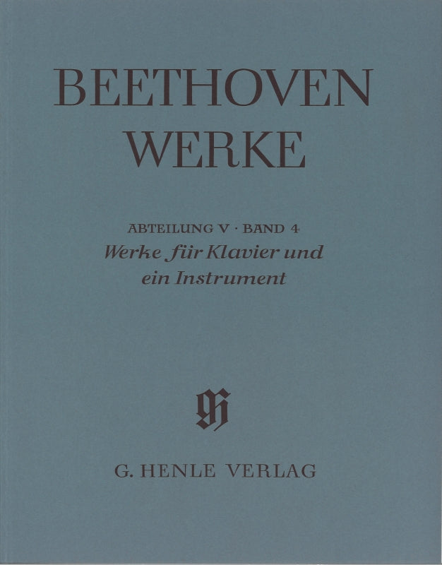 Beethoven Werke 5/4 (paper) (Henle)