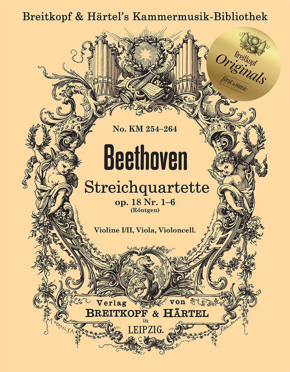 Beethoven, String Quartets op. 18 (Breitkopf)