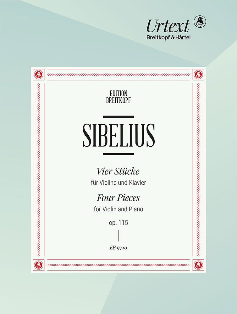 Sibelius, op.115: 4 Stucke (Pulkkis) (Breitkopf)