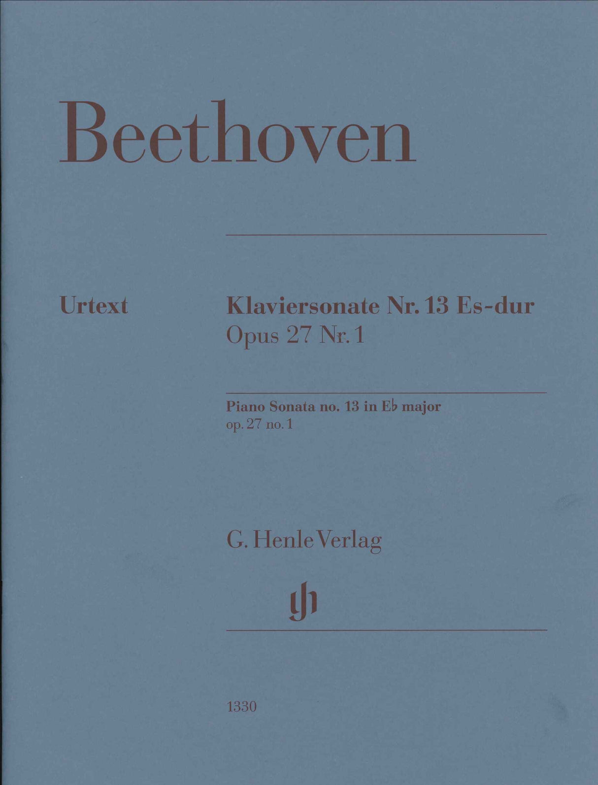 Beethoven, Sonata No.13 op. 27/1(Gertsch (Henle)