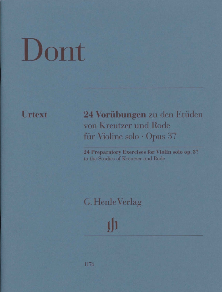 Dont, 24 Preparatory Exercises op. 37 (Henle)