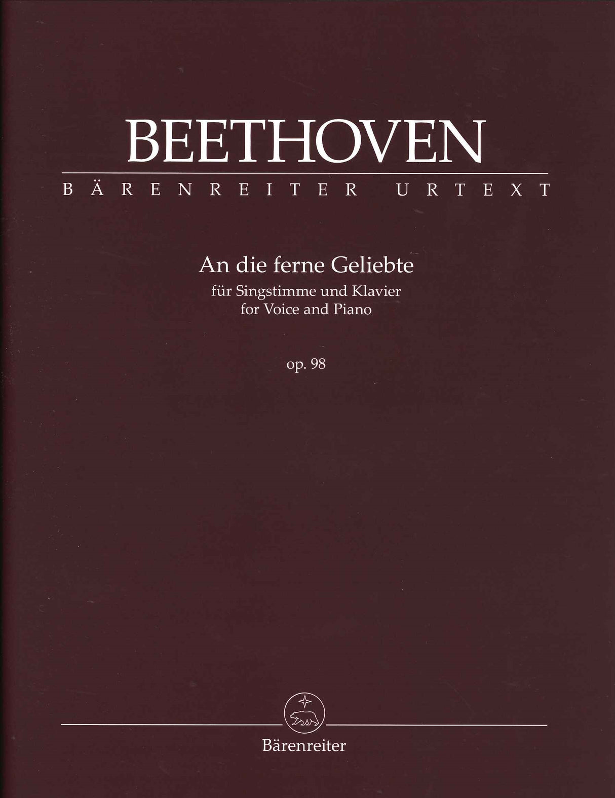 Beethoven, An die ferne Geliebte op. 98 (Barenreiter)
