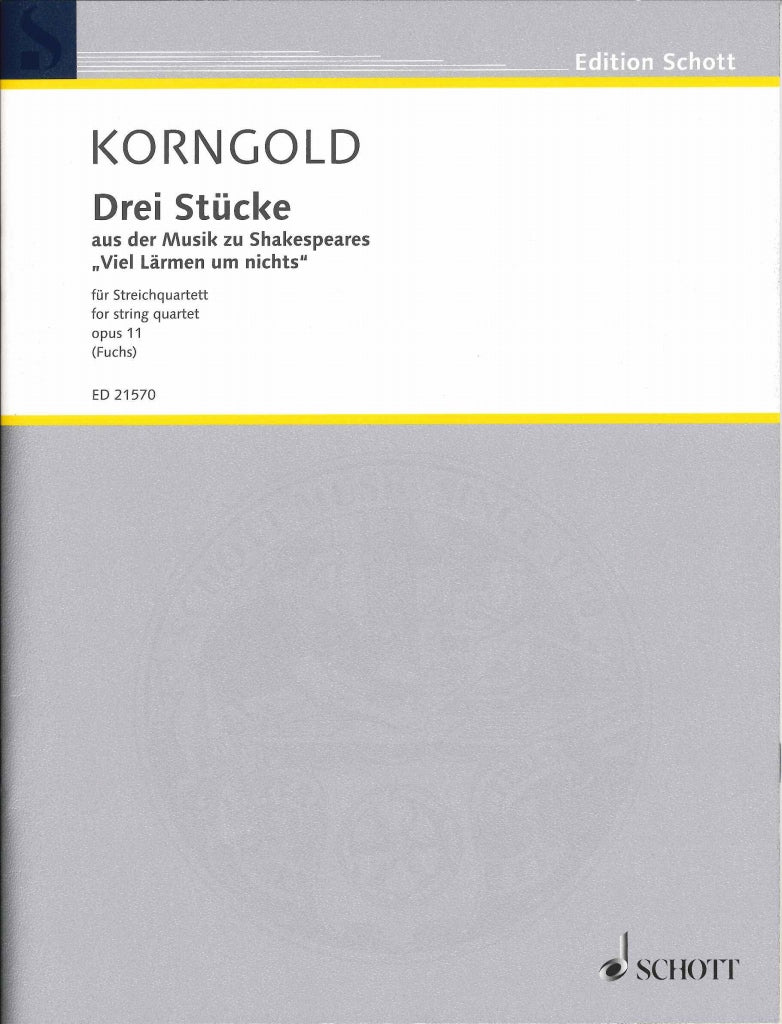Korngold, 3 Pieces fr op. 11 'Much Ado' (Schott)
