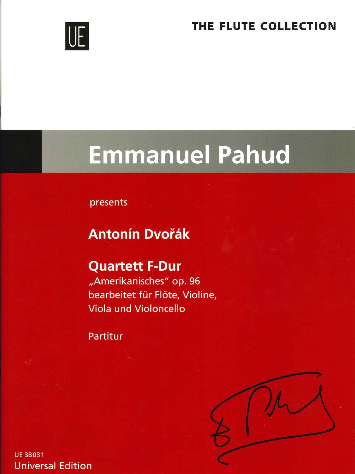 Dvorak, Quartet 'American' (Fl,Str)Score (Universal)