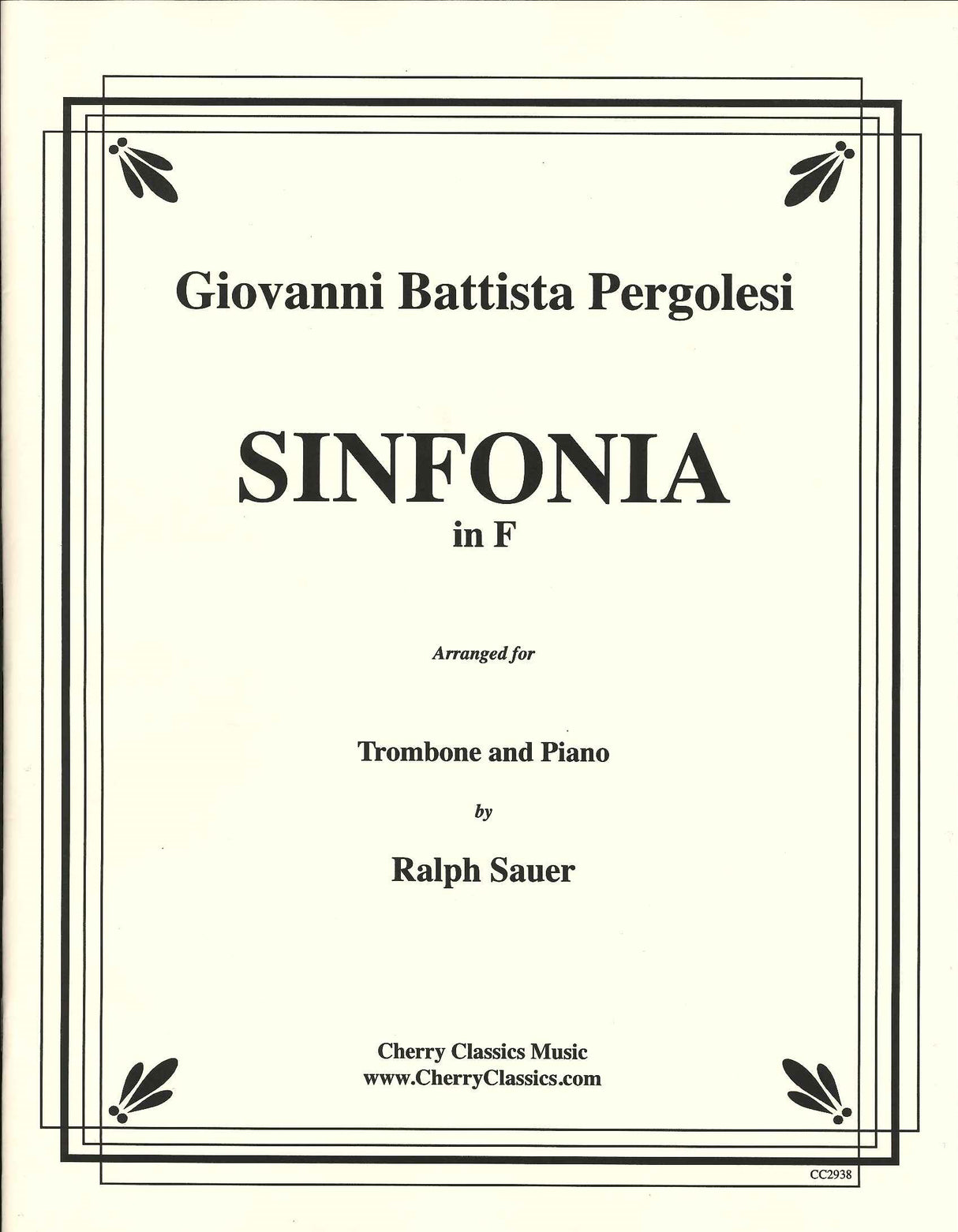 Pergolesi, Sinfonia in F (Cherry Classics)