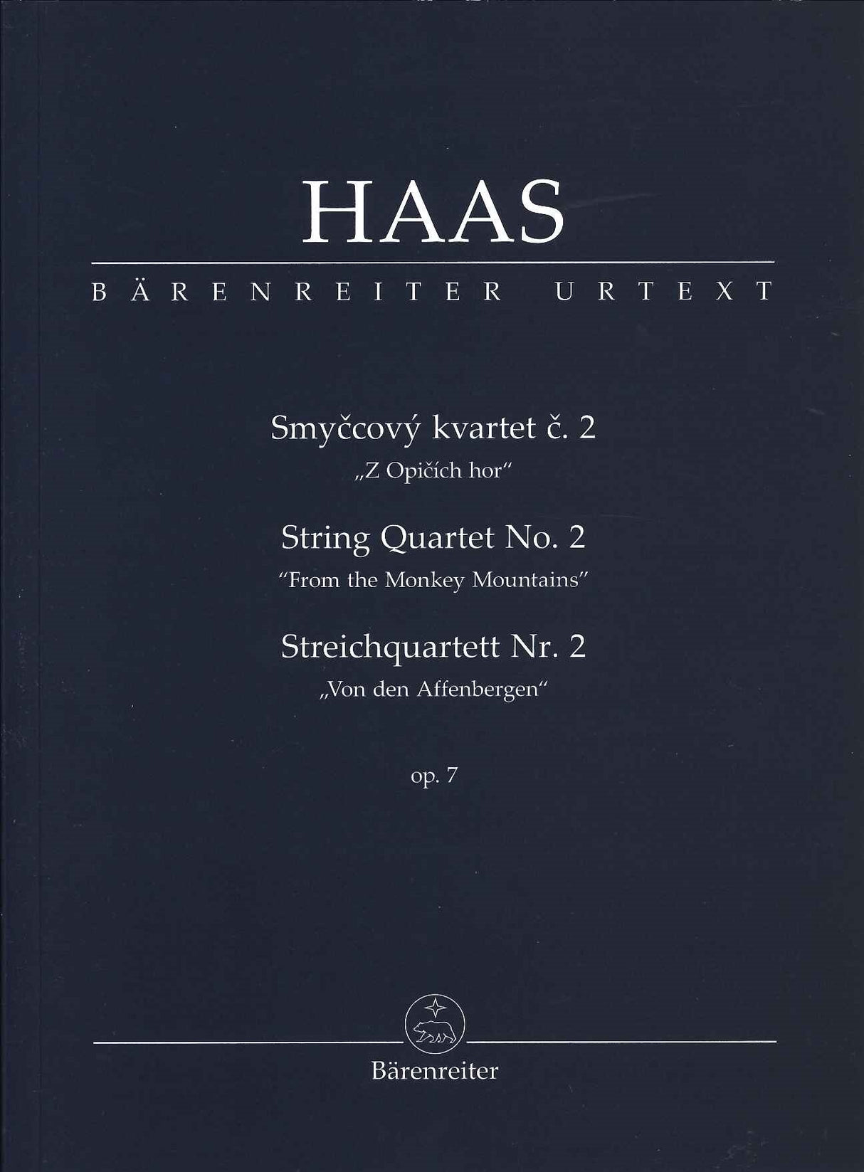 Haas, String Quartet No. 2, op. 7 (Barenreiter)