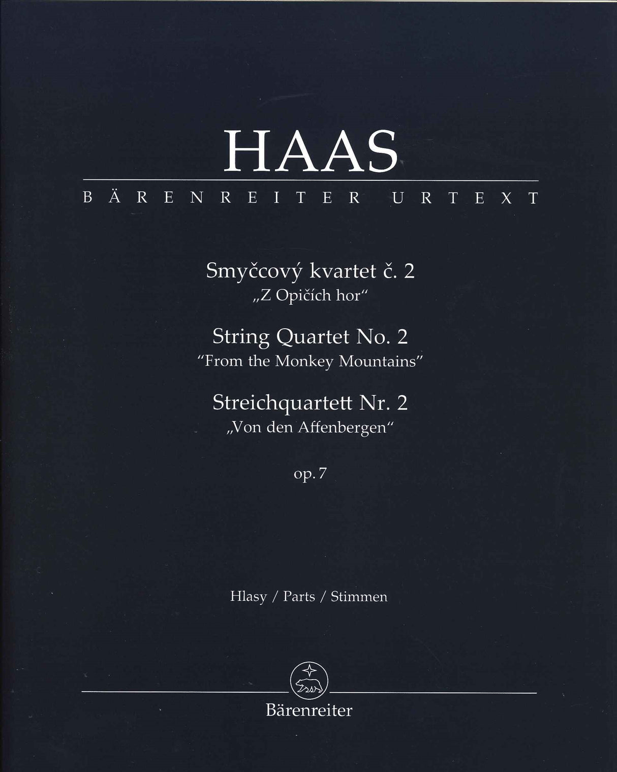 Haas, String Quartet No. 2, op. 7 (Barenreiter)