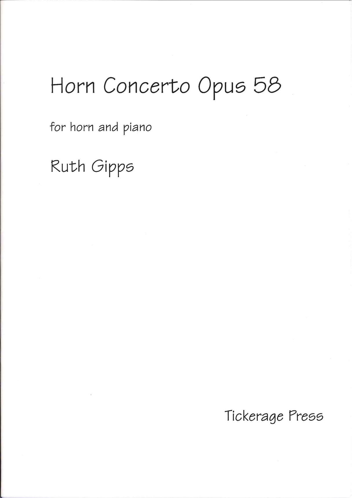 Gipps, Concerto op. 58 (Tickerage Press/Emerson)