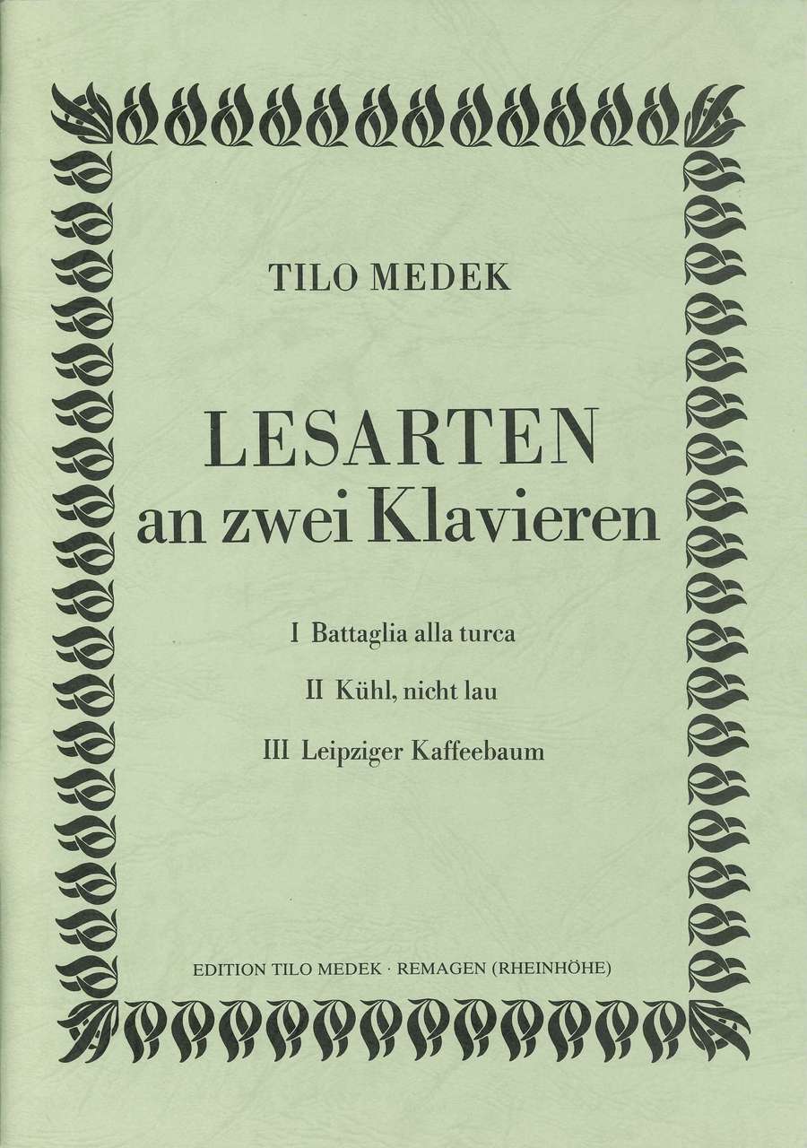 Medek, Lesarten an zwei Klavieren (Tilo Medek, Edition)