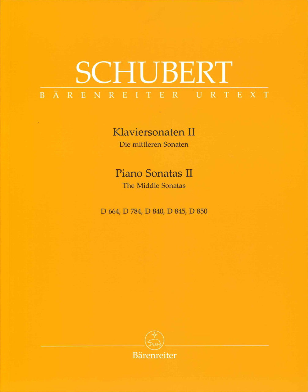Schubert, Sonatas 2: D 664-850 (Barenreiter)