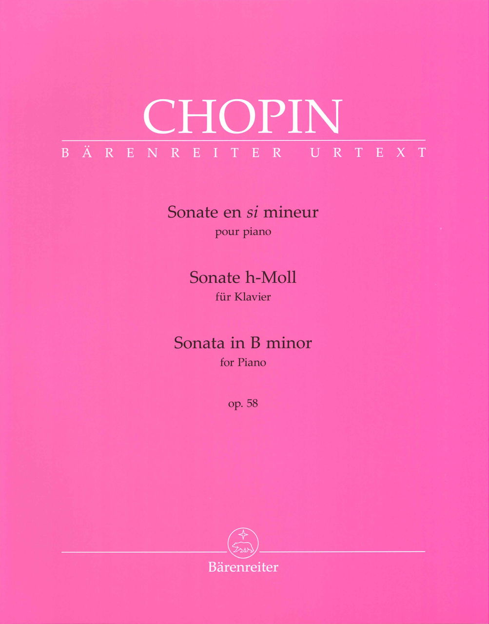 Chopin, Sonata op. 58 (Badura-Skoda) (Barenreiter)